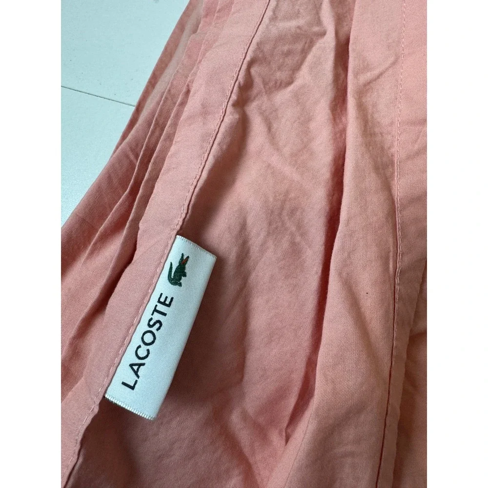 Lacoste 100% Cotton Sheet Set‎ Twin XL Shirley Pink 4 Piece Minimalist Preppy